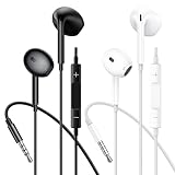 Thecoopidea Kopfhörer mit Kabel, 3,5mm In-Ear-Kopfhörer mit Kabel, Kopfhörer mit Mikrofon und...
