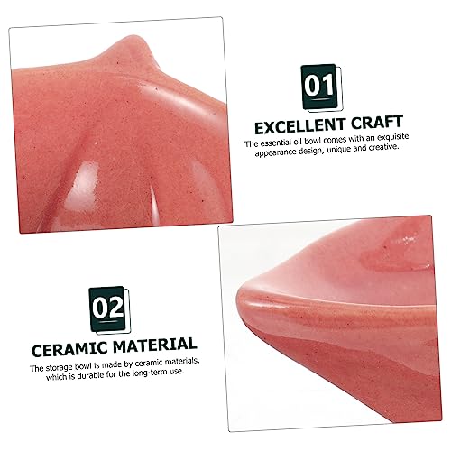 2 piezas cuencos de cerámica para mezcla de mascarillas faciales miniatura 5