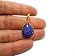 Produktbild 14,7 ct. Echte Lapislazuli Teardrop Anhänger, 18 Karat Gold gefüllt Anhänger, Chakra Anhänger, Heilung Anhänger