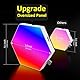 Kimimara Hexagon RGB LED Panel - Großes Sechseck Gaming Wandleuchte Smart Lichter Musik Sync Modular Lampe Geschenke für Gamer Room Deko (8 Pack Groß Dreieck)