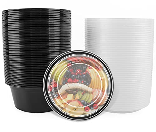 Mbc Mat Board Center, 45-Pack (38 Oz) 1-Compartment Food Container-Round Meal Prep Bowls With Lid-Portable Lunch Box-Stackable-Bpa Free-Freezer/Microwave/Dishwasher Safe-Reusable Storage #TOP11