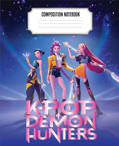 Composition Notebook: Over 100 College-Ruled Pages - K-Pop’s De-mons Hunter's Pages Perfect for Kids, Teens, and Adults (7.5 x 9.25)