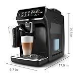 Philips 3200 Series Fully Automatic Espresso Machine, LatteGo Milk Frother, 5 Coffee Varieties, Intuitive Touch Display, 100% Ceramic Grinder, AquaClean Filter, My Coffee Choice, Black (EP3241/54) - Image 3