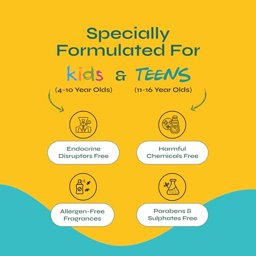 Tikitoro Kids Nourishing Body Wash | Pediatrician Approved | Vegan | Cleanses, Moisturizes & Nourishes Skin | Almond, Calendula, Pomegranate Extract | No Parabens & Sulphates, Age 4+ years (300ml x 2)