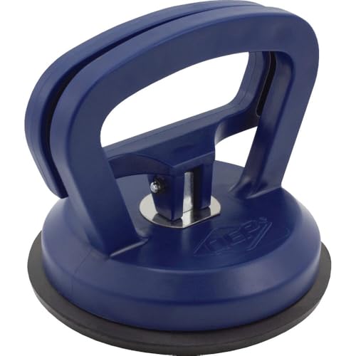 QEP 75000 Suction Cup for Non-porous Large Tile, 4-5/8' - Blue 12 lb. lift capacity