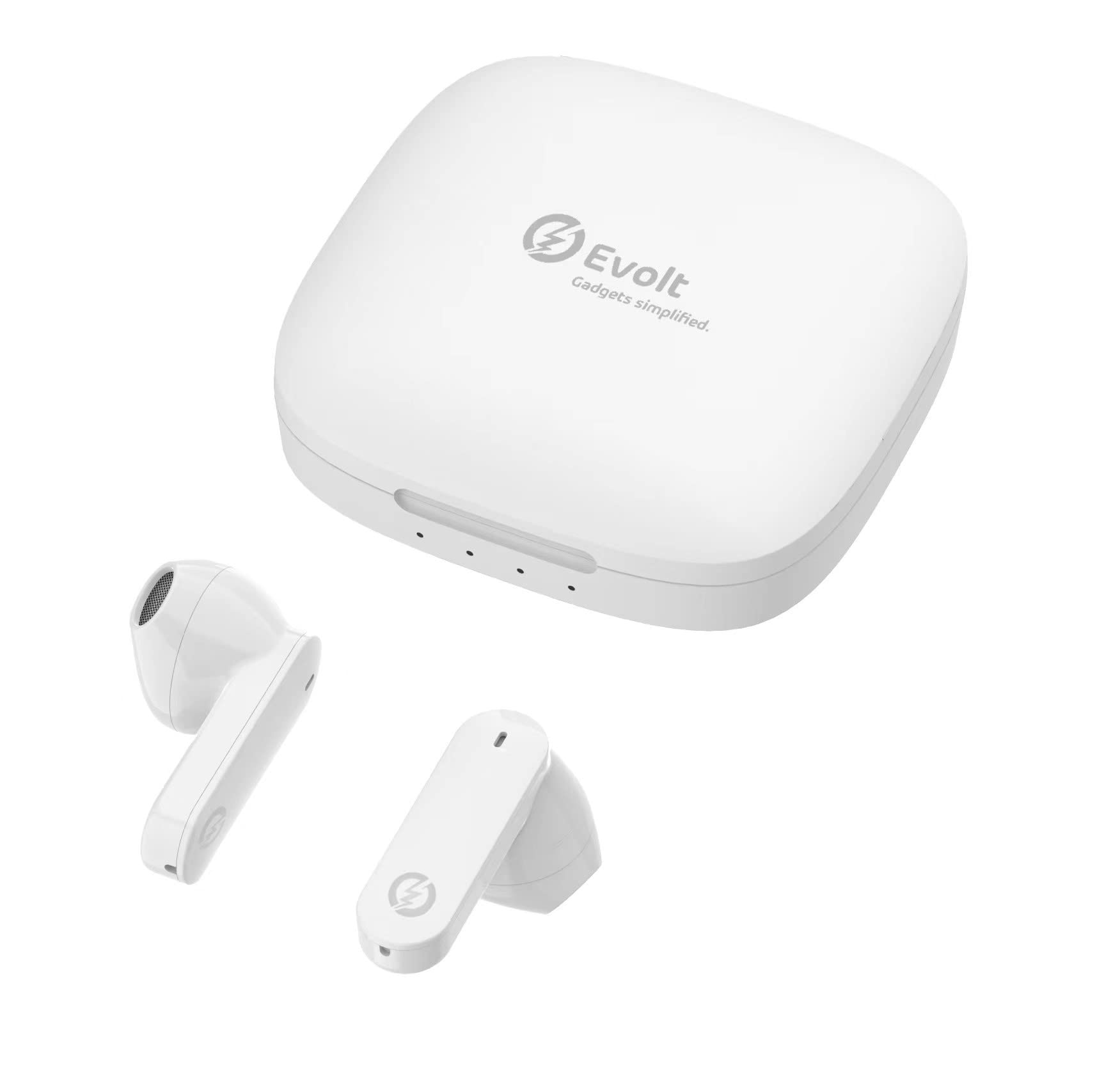 Evolt Gadgets SimplifiedTWS-100 True Wireless Earbuds (white)