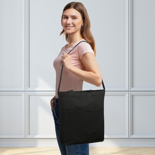 Image of Lily queen Natural Canvas Tote Bag for Crafting Reusable Grocery Shoulder Bags 2pcs