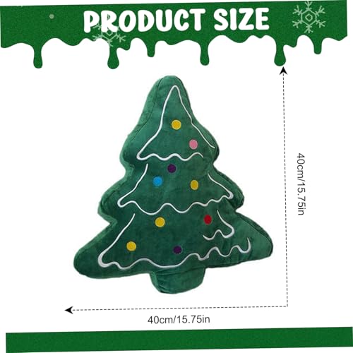 Coussin Arbre de Noël en peluche douce de qualité supérieure