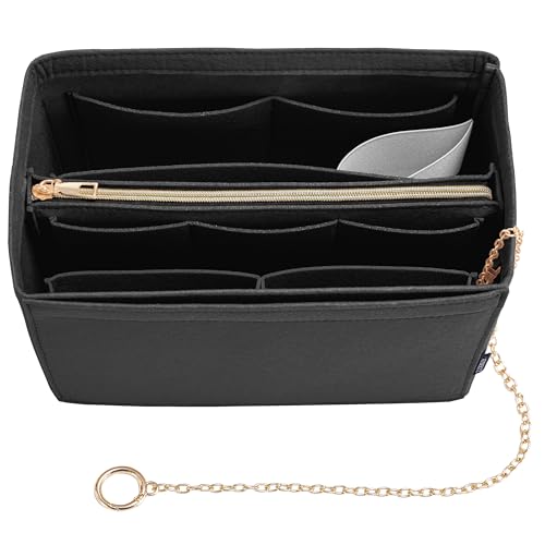 ATSEKTZ Purse Organizer Insert, Handbag Organizer with Zipper, Tote Shaper
