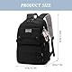 Aucuu Schulrucksack Mädchen & Jungen Teenager, Backpack Damen & Herren mit Anhänger, 15,6 Zoll Laptop Rucksack, Causal Travel Schultaschen, Wasserabweisend Backpack, College-Rucksack