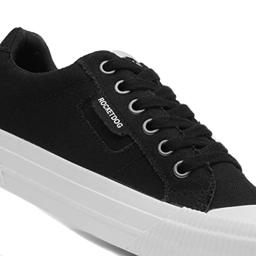Rocket Dog Womens/Ladies Cheery 12A Canvas Trainers (5 UK) (Black) - Image 6