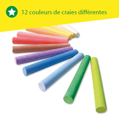 SES Creative Craies - 12 Craies Couleur | Dessin créatif | Extérieur | pour les enfants | Plusieurs couleurs – vue 5