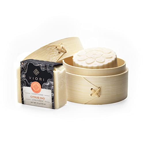 Viori Rice Water Shampoo And Conditioner Bar Set - Citrus Yao Shampoo Bar And Conditioner Bar, Bamboo Bar Holder - Sulfate-Free, Ph Balanced, 100% Vegan, Organic, Paraben-Free, Phthalates-Free, Natural Ingredients, Best For Normal To Oily Hair #TOP30