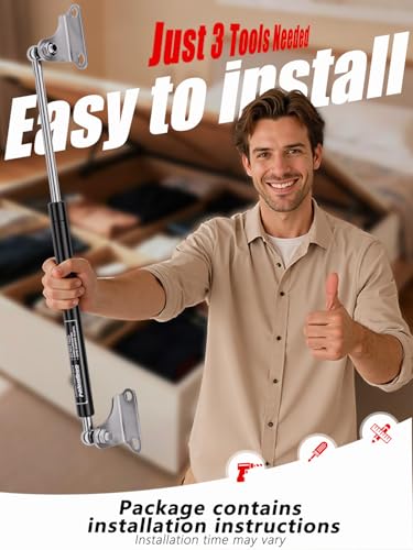 image for Vepagoo Gas Struts 15 Inch 120Lb/534N Shock with Brackets, RV Bed Stor