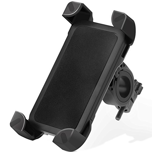 Fahrrad Handyhalterung für 3,9-6 Zoll Smartphones, GPS-Geräten und 20-35mm Fahrradlenker, mit 360° Drehnung und Rundumschutz