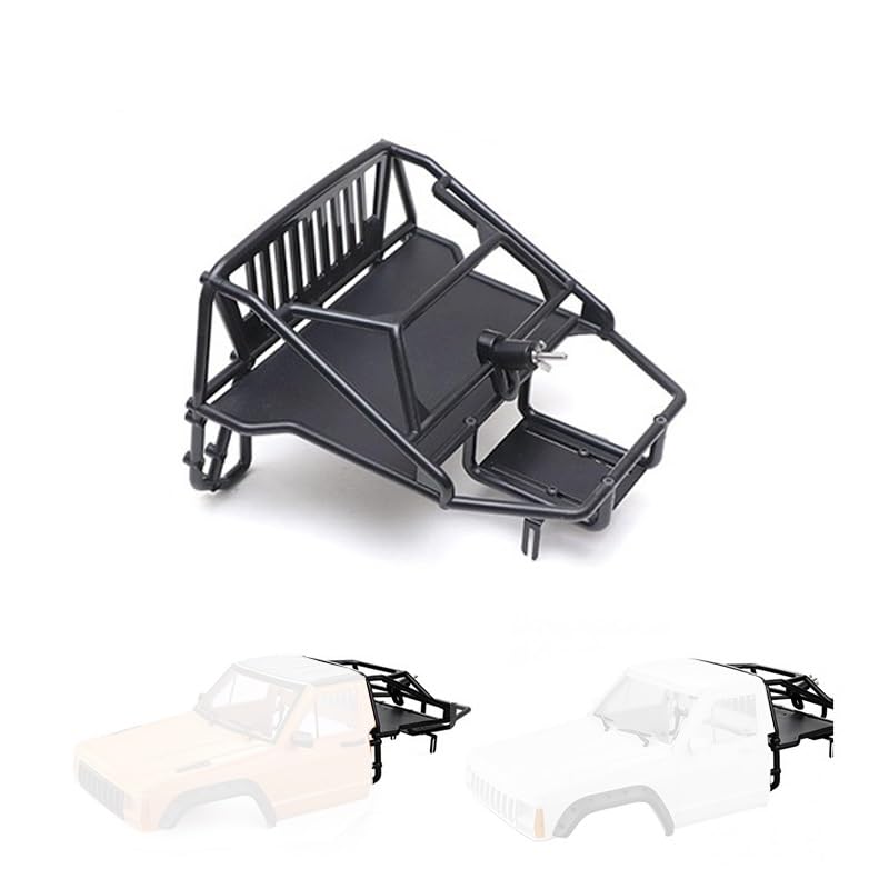 Cabine de carrosserie RC 1/10 et cage arrière pour sorties crawler Axial TRX4