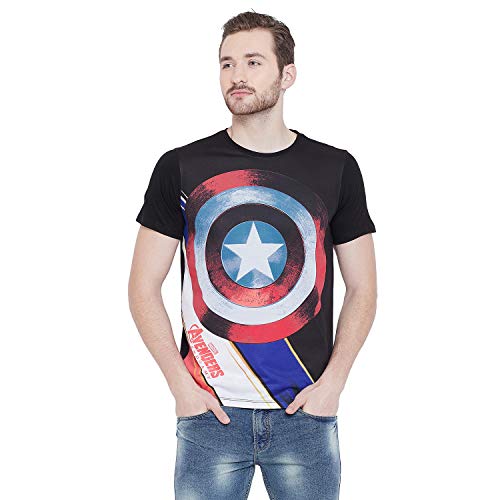 Image of Marvel Avengers by Wear Your Mind Men's Printed Regular fit T-Shirt (MMA0105P.2 S)