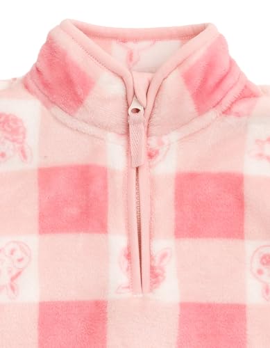 John Deere Farm Animals Girls Half Zip Woobie Sweatshirt Toddler Sizes (2T - 4T)2