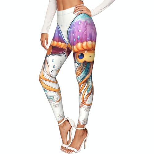 Leggings de compresión de medusas con ajuste suave que estiliza y aporta confort