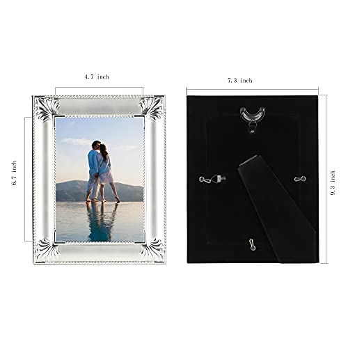 Bowenturbo Metal Picture Frame Silver Plated (5X7) #TOP1