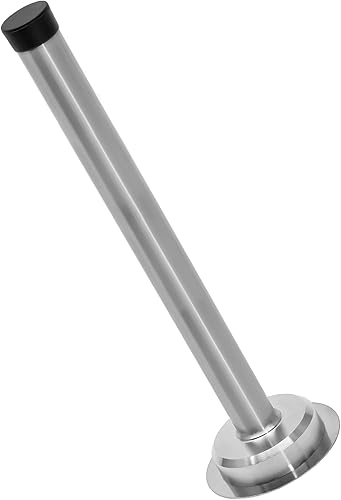 Miniatura 6 de 1 tope de puerta de 8 pulgadas, tapón de puerta largo autoadhesivo de acero inoxidable, amortiguador de sonido, tope de puerta de tornillo de