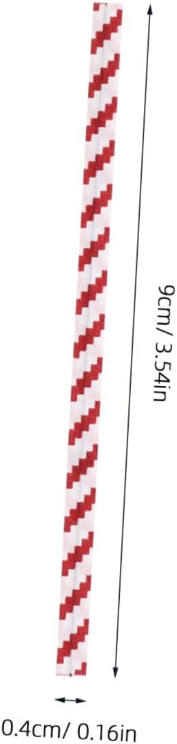 1400pcs Red White Stripe Bread Bag Ties Baking Packing Ribbon Closure Ties for Bakery Packaging and Dessert Candy Bags