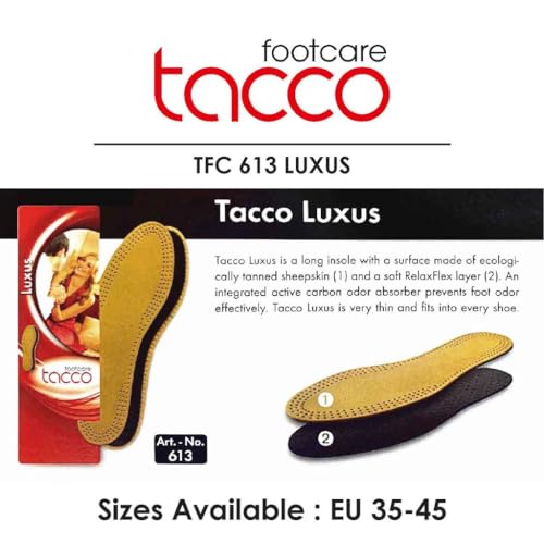 Plantillas de cuero Tacco talla 9 para hombre miniatura 5