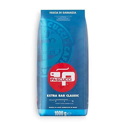 Caffè Pascucci | Caffe In Grani 1 Kg Macchina Espresso Moka Caffè Filtro Miscela Classic Tostatura Chiara Pacco Salva Aroma Chicchi Caffe Torrefatti