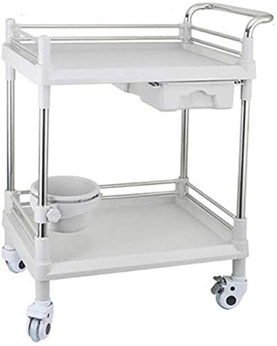 Preisvergleich Produktbild CART Medizinische Haushaltswagen Handlastwagen Krankenpflege Schönheitswagen Friseurarbeit Regal Medizinische Materialbehandlung Auto Dental Oral Clinic,M-64.5X44.5X90cm
