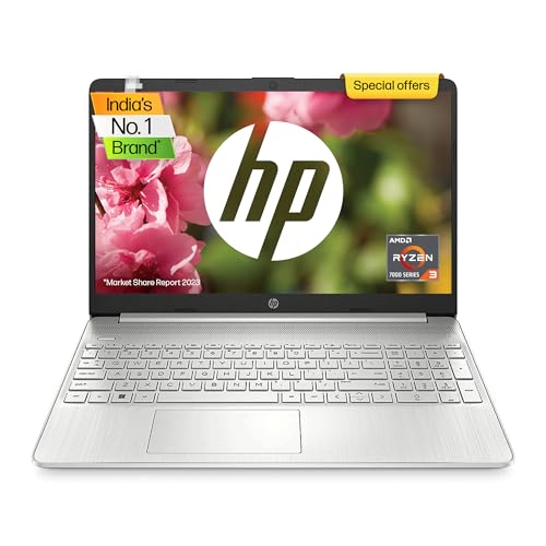 HP Laptop 15s AMD Ryzen 3 5300U, 15.6-inch (39.6 cm), FHD, 8GB DDR4, 512GB SSD, AMD Radeon Graphics, Thin & Light, Dual Speakers (Win 11, MSO 2019, Silver, 1.69 kg), eq2143AU