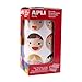 APLI Kids 18771 - Rollo de 360 gomets redondos con caras de emociones Ø33 mm, adhesivo removible