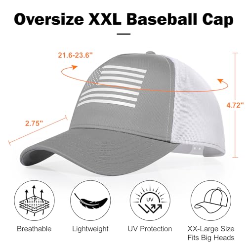 Image of Oversize XXL American Flag Trucker Hat