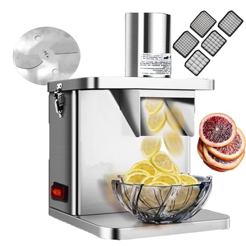 250W Electric Veggies Fruit Dicer, Fruit Food Processors Choppers with Dicing Molds, Electric Vegetable Slicer Machine, Salad Maker