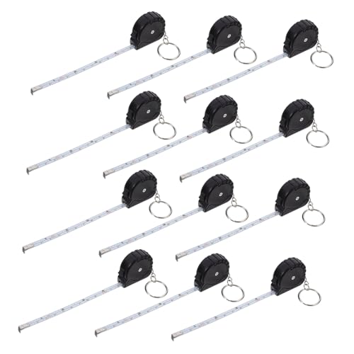 Metro Retráctil Mini Llaveros 12 Piezas Luxshiny