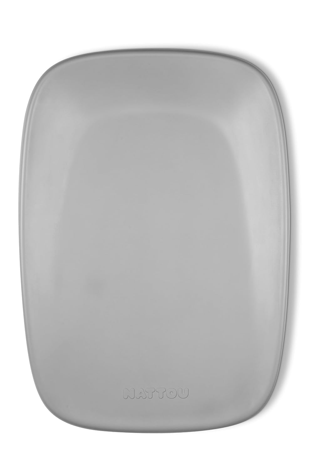 Nattou Wickelmatte aus weichem Schaumstoff, Abwaschbare Wickelauflage, Ca. 50 x 70 cm, Grau