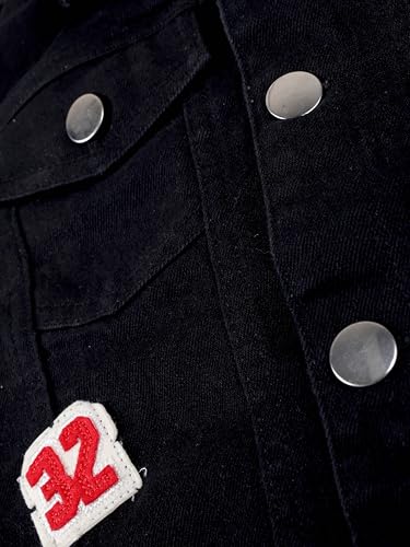 Image of KiddoPanti Boys Denim Jacket | Cotton Poly Blend with Spandex | Washed Denim, Full Sleeve | Button Closure & Front Flap Pockets | Collared Neck