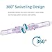 CINOCA 5PCS Oxygen Tubing Swivel Connector Supply for Home Oxygen, 360 Degree Swivel, Avoid Tube Tangles, Oxygen Concentrator Accessories