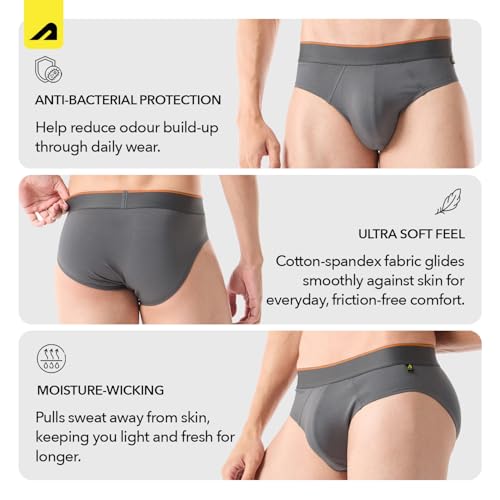 Image of Boldfit Briefs for Man Cotton Underwear for Men Breathable Anti Roll Waistband