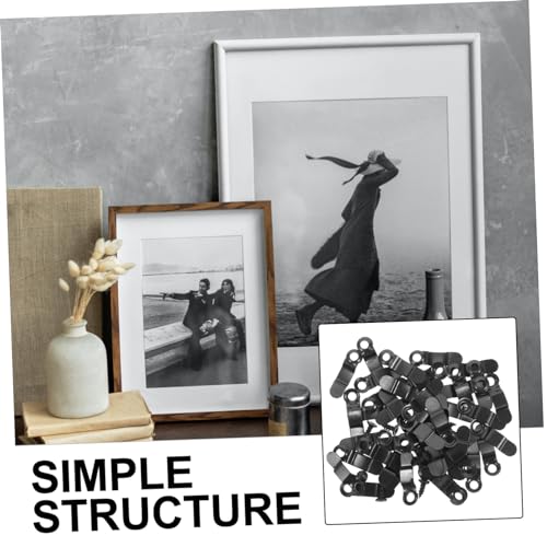 Image of Veemoon 1set Picture Frame Turn Button Fasteners Backing Clips for Hanging Photos and Art Easy to Install Picture Frame Hardware