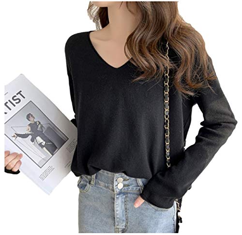 [アンリ] Vネック 長袖 ニット ニットワンピース 夏 ニットベスト ニットタイ 下着 セット 3l ライトガード 速乾 ハンモック グンゼ 綿100% 大きいサイズ つば付き タオル 大きい セクシー ミニ vネック シルク 薄手 パーカー カーディガン 薄手カーディガン 薄手ロングカーディガン ジャンパー レッグウォーマー 薄手ポロシャツ tシャツ レギンス グローブ AN154 BK L