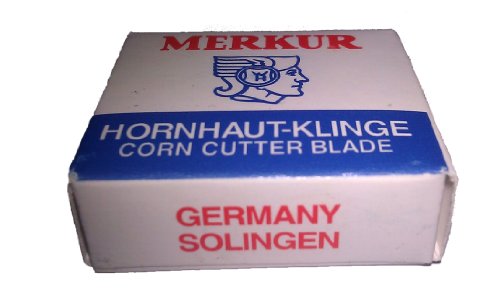 Princess Care Solo SS - Replacement Blades 10 Pack for Pedicure Safety Slide Callus Remover Shaver Corn Cutter, 5.5" (Merkur - Solingen, Germany)