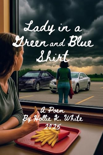 Lady in a Green and Blue Shirt