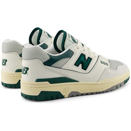 New Balance New Balance 550 Mens Shoes, Sea Salt/Marsh Green, Size 5.5