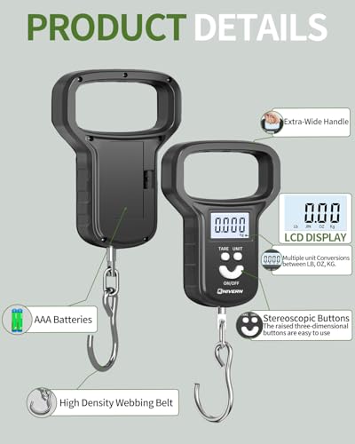 Luggage Scale, Suitcase Weighing Scales and Travel Scales for Luggage, 110lb/50kg Capacity with LCD Display, Essential for Air Travel, Ideal for Air Flyers and Travelling Men - Image 4