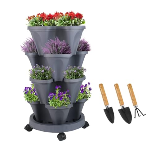 Sthrucrack Jardinera apilable jardín Vertical