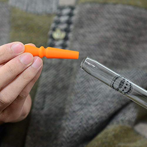 DFESKAH Shisha Mundstück Hygiene, Silikon Hygienemundstück 20 Stück, Wasserpfeife Mundstück wiederverwendbar, Premium… – Bild 6