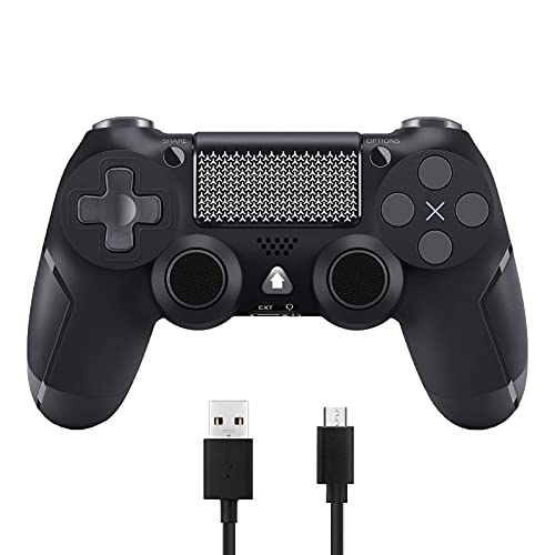 【Uso a Lungo Termine】: 📌Quando ti colleghi alla console di gioco PS4 per la prima volta, il dispositivo deve essere identificato dal cavo dati.📌Il controller di gioco per PS4 ha un built-in 800mAh. Può essere usato per circa 8 ore in uno stato completamente carico, e ci vogliono solo 2 ore per caricarlo. È possibile utilizzarlo anche durante la ricarica senza influenzare il controllo del gioco.