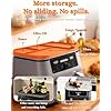 Set van 2 spatbeschermers voor airfryers compatibel met Ninja AF400EU AF451 DZ401 accessoires. Siliconen spatbeschermer voor heteluchtfriteuse herbruikbare hittebeschermingsslangen