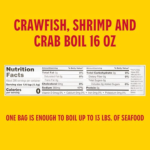 Louisiana Fish Fry Products Crawfish, Shrimp & Crab Boil, 16oz,(Pack of 3) by