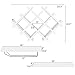 Giantex Wine Rack Wall Mounted Set of 5, Wood Wall Wine Shelf Racks with Glass Holder and Stemware Hanger, Hanging Wine Rack, Wine Storage Display Shelf for Home Bar Kitchen, White